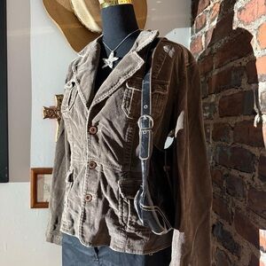 chocolate brown corduroy jacket